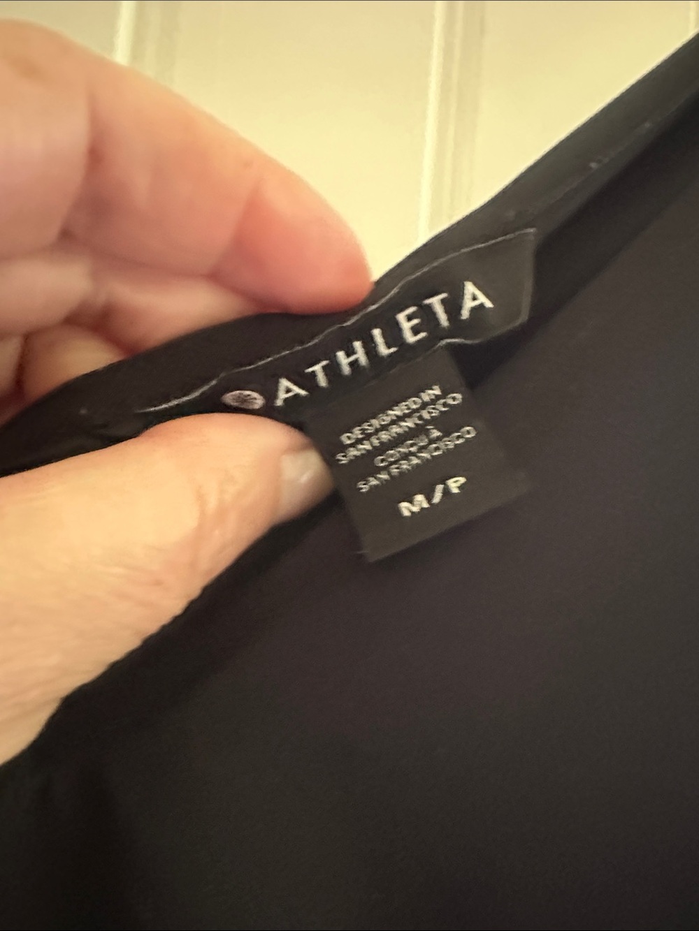 Athleta Black Sleeveless V-Neck Wide-Leg Jumpsuit - Picture 3 of 4